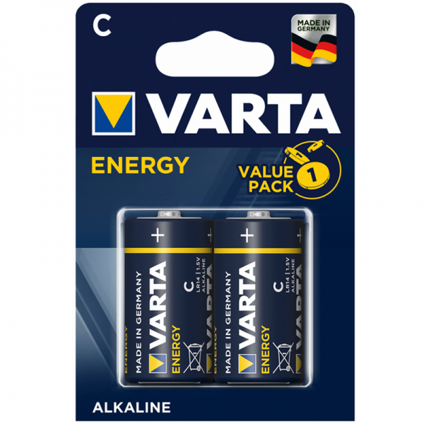 Blister 2 Pilas Clr14 1,5 V Varta Alcalina Energy
