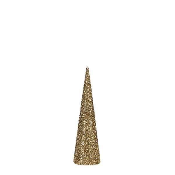 Arbol navidad tipo cono color oro 40x12cm