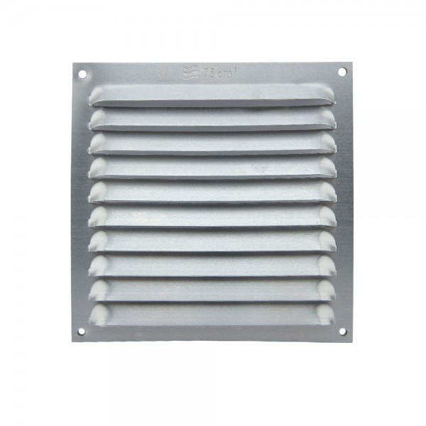 Rejilla de ventilación plana 150x150 mm Aluminio