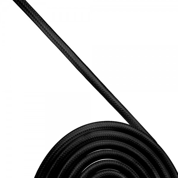 Cable textil 2x0,75 goma negro