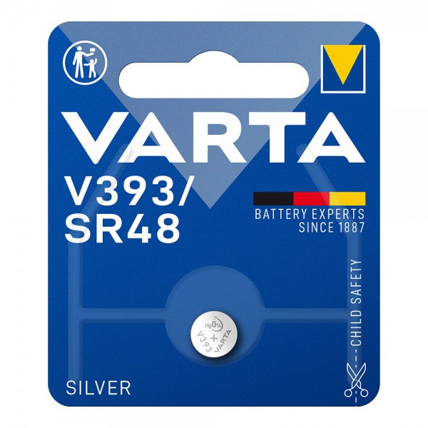 Micro pila de boton varta silver sr48 - v393 1,55v (blister 1 unid.) ø7,9x5,4mm
